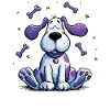 Chien de l’Espace avec Étoile d’Os