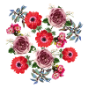 Beautiful arrangement of red roses