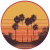 Sonnenuntergang Sunset Retro