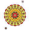Mandala Sun Star Circle Design