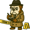 Detective Bulldog at Crime Scene Notes