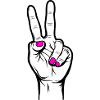 Peace Neonpink