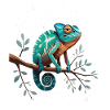 Chameleon on branch Sternenwald