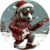 Pferd Weihnachten Gitarre