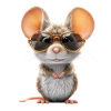 Mouse with glasses