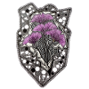 Purple Blossoms Mandala Lace Frame