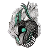 Whispers of Teal Blossoms