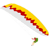Bunter Gleitschirm