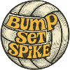 Retro Volleyball Bump Set Spike