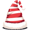 Candy Stripe Santa Hat