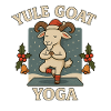 Yule Goat Yoga Holiday Charm