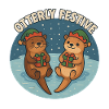 Otterly Festive Otters with Gifts