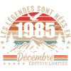 Rétro Décembre 1985 - Cadeau 40 Ans