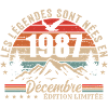 Rétro Décembre 1987 - Cadeau 38 Ans
