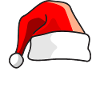Christmas outfit with Santa hat