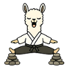 Zen Lama in Meditative Kimono