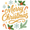 Merry Christmas Lettering