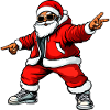 Cool Peace Santa Claus
