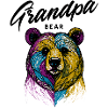 Rainbow Bear Split Grandpa Bear