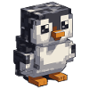 Cute pixel penguin