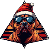 Bulldog Santa Dog Comic