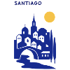 Santiago silhouette in the evening