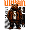 Urban Street Bear Hip-Hop Design