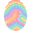 Rainbow Fingerprint Pattern