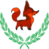 Fox in Laurel Wreath
