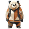 Polypanda Panda Low-Poly