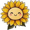 Sonnenblume mit Gesicht