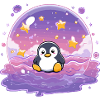 Pinguin im Sternensiegel