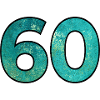 Number 60 - 60th Birthday