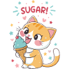 Festliche Gourmet-Katzen-Eiscreme