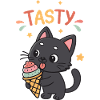 Kawaii TASTY Iced Gourmet Cat