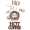 Hot Coffee-Kaffeefans Kaffeeliebhaber Weihnachten