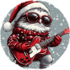 Owl Christmas Guitar