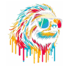 Sloth Sloth Art Lazy Sloth Fan