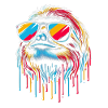 Sloth Sloth Art Lazy Sloth Fan