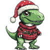 Dinosaur T-Rex Christmas Xmas