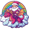 Dragon Santa Claus Christmas
