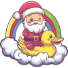 Noël canard Père Noël