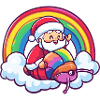 Snail Santa Claus Christmas