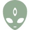 Alien Third Eye Minimalist