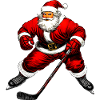 Weihnachten Eishockeyspieler