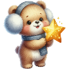 Cozy bear with Star Wish
