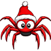 Weihnachtsmann Spinne