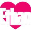 J’aime Ethan Coeur Rose J’aime Ethan