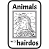 Eagle with mullet hairstyle