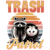 Funny Opossum and Raccoon